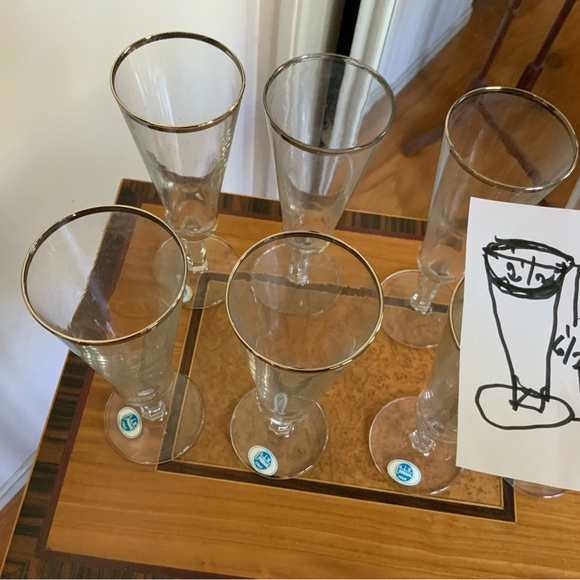 Vintage goblet glasses Contessa Italy - Picture 3 of 5